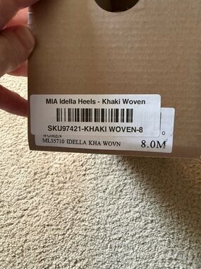 MIA Idella Woven Heels - Khaki
